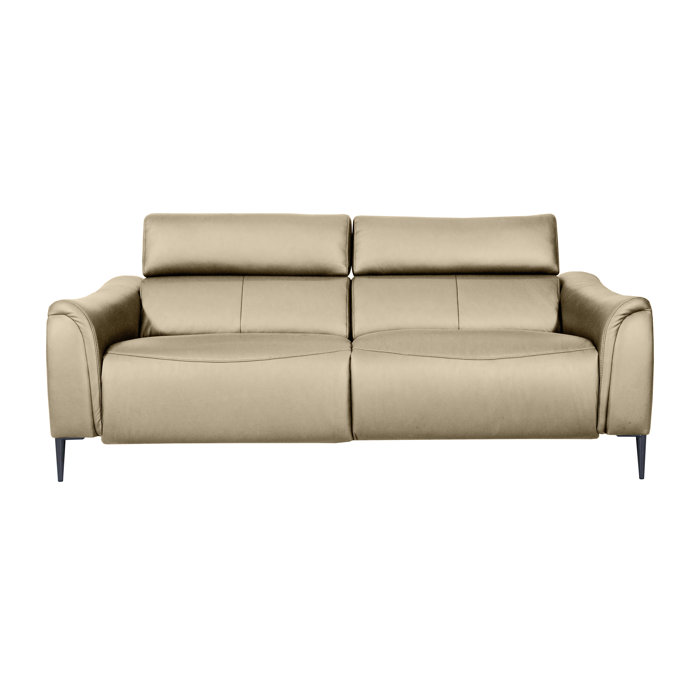 Corrigan Studio Koolanooka 204 cm Genuine Leather Pillow Top Arm